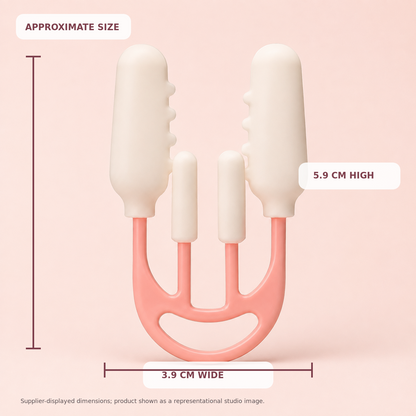 Approximate supplier-displayed dimensions of the Enova Nose Contour Clip: 3.9 by 5.9 centimetres