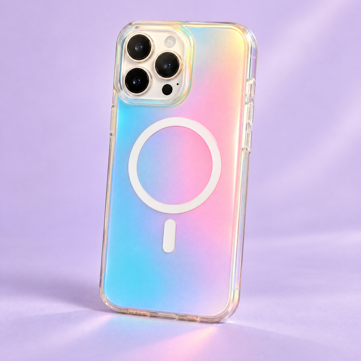 AuraShift Pearl Glow iPhone Case