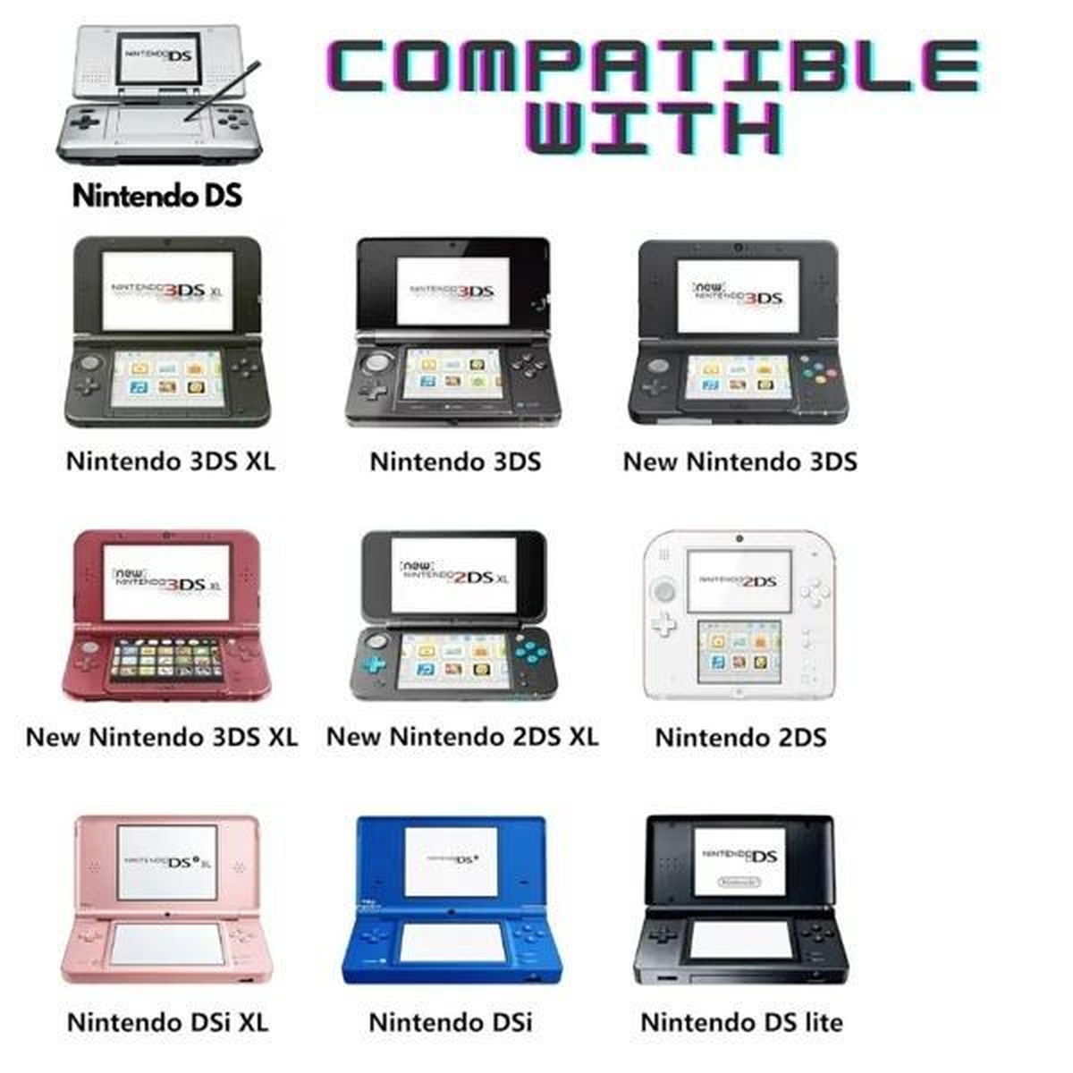 Handhelds compatible with PocketArcade