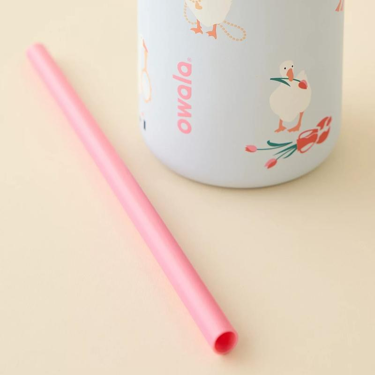 SipSwitch goose print and straw