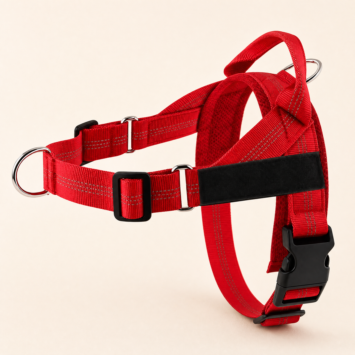 Red StrideFit no-pull harness