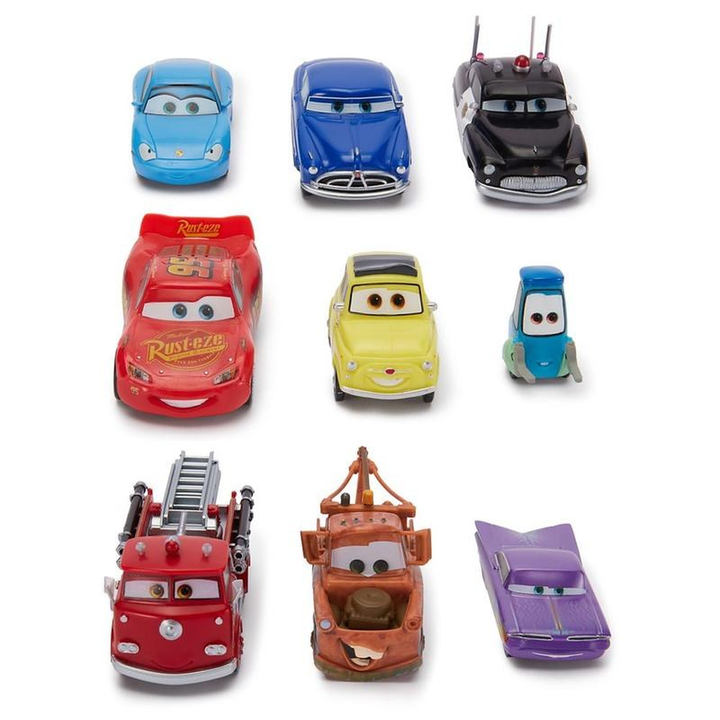 TurboTrack Mini Metal Race Car Set